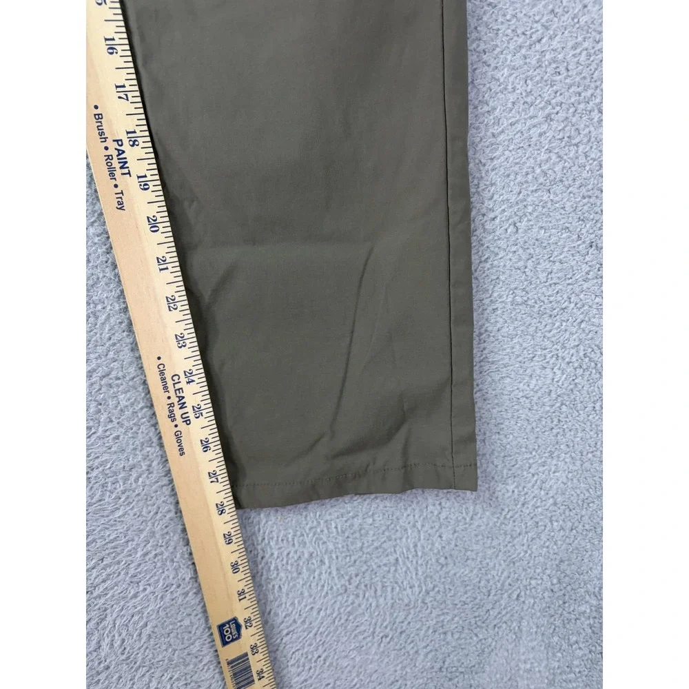 Eddie Bauer Pants Mens 36x30 Beige Nylon Stretch Chino Casual Travel Outdoor Men